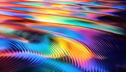 Poster - Dynamic Chromatic Waves. Mesmerizing Display of Vivid, Fluid Color Transitions Perfect for Abstract Art, Digital Wallpaper, or Inspiring Creative Design Concepts in Modern Visual Media