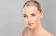 © Sofia Zhuravetc - Beautiful Young Woman with Clean Fresh Skin close up . Skin care face . Cosmetology