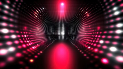 Aufkleber - A vibrant, abstract tunnel of lights creating a dynamic visual effect.