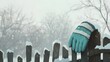 © Eliza - rękawiczka, zapomniana, śnieg, płot, zima, minimalizm, samotność, nostalgia, detale zimy, ręcznie robione, zapomniany przedmiot, przyroda, melancholia, zimowa grafika, delikatne kolory, mroźna sceneri