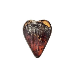 distressed heart shape gemstone rustic amber antique jewel love symbol romantic vinta