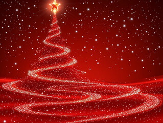 Sticker - Christmas card background or Christmas background
