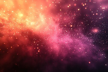 Fototapete - Abstract Background with Red and Orange Sparkle Dust