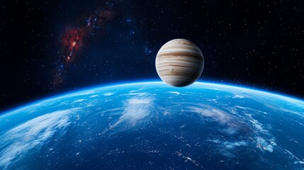 a male astronaut ventures into the enigmatic depths of space. a journey into the far reaches of spac