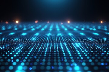 Aufkleber - Abstract Blue and Orange Bokeh Lights Background