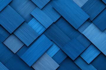 Sticker - Dynamic abstract geometric pattern in various shades of blue for modern design applications