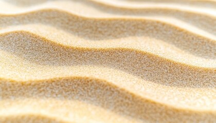 Poster - Close-up View of Wavy Sand Dunes with Sunlight Reflection