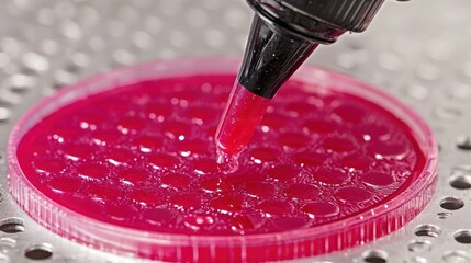 Aufkleber - Dropper Dispensing Liquid into a Petri Dish