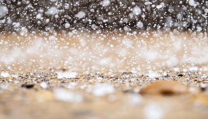 Poster - Water Droplets Falling on a Sandy Surface