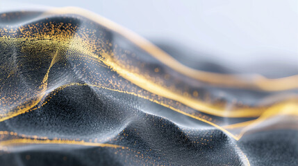Poster - Abstract wave pattern with texture and fluid shapes in a modern style showcasing smooth lines and flowing designs