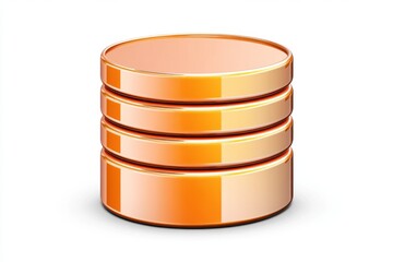 Poster - Application icon represented as a single bold symbol, with clean lines and vibrant gradients, placed on a white background