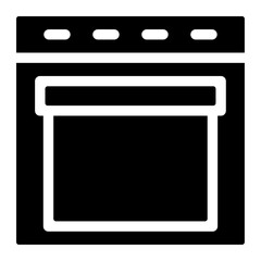 Wall Mural - oven icon