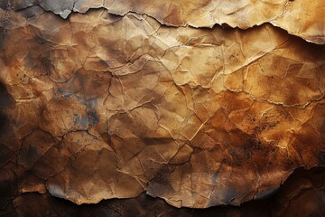 Poster - Brown Background Texture with Light Gradient, Grainy Paper Canvas Leather, Abstract with Copy Space