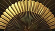 © Hungarian - Golden Fan with Black and Gold Stripes