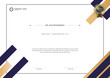 © Indah - Certificate template banner with abstract geometric shape