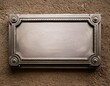 © wraps + snaps - blank silver metal plaque award medal frame design asset with room for copy or text