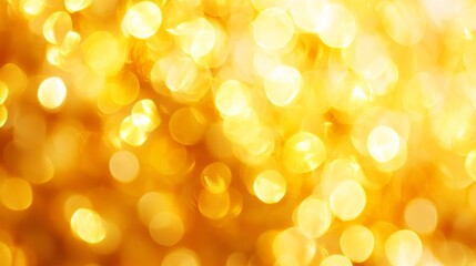 Poster - Glistening golden bokeh background abstract photography soft focus dreamy atmosphere vibrant colors creative inspiration
