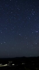 Wall Mural - starry night sky with milky way. vertical design in 9:16 ratio. smartphone and social media ready.