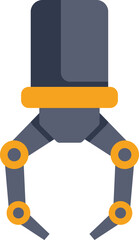 Poster - Robotic arm manipulator with three fingers open, grabbing for an item