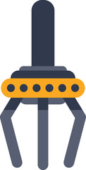 Poster - Robotic arm gripping with three fingers open wide, ready to grab, hold and move objects