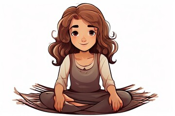 Poster - traditional weaver weathered hands gentle smile sticker d cute f