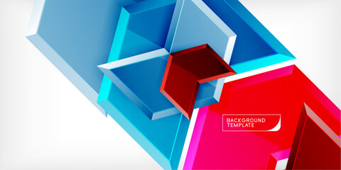 Aufkleber - Technology dynamic arrow geometric background. Vector Illustration For Wallpaper, Banner, Background, Card, Book Illustration, landing page