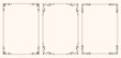 © ira shorokhova - Set of Decorative vintage frames and borders set