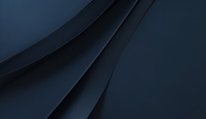 Poster - Elegant Layered Textures in Dark Shades Displaying Smooth Curves and Shadows for Modern Design Projects and Backgrounds, Ideal for Abstract Illustrations and Creative Content