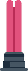 Poster - fluorescent light bulb is shining brightly, illuminating a space