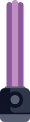 Poster - modern ultraviolet air purifier operating, sterilizing the air in a room, eliminating germs, viruses