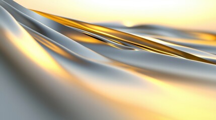 Poster - Elegant and Abstract Forms in Vivid Colors with Layered Depth and Highlights, Perfect for Backgrounds and Modern Designs
