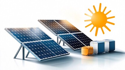 Poster - Set of 15 linear icons related to solar energy featuring solar panels sun rays and energy storage  Clean design with editable strokes for sustainable energy solutions