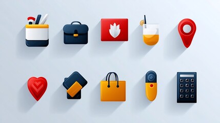Aufkleber - Set of 15 professional outline icons for reception desk themes including customer service hotel counters and guest assistance  The icons feature a modern style suitable for business office
