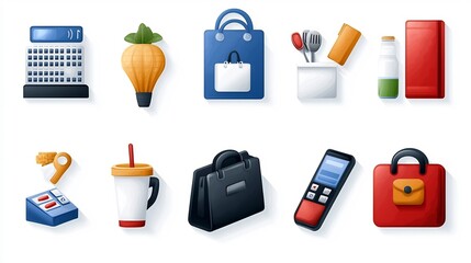 Aufkleber - A set of professional line icons designed to represent various reception services and hotel counter client check ins customer assistance and other related hospitality and business support functions