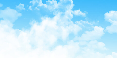 Wall Mural - abstract white cloud and blue sky texture background. sunny sky background white clouds