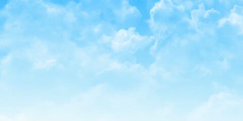 Aufkleber - Summer Blue Sky and white cloud white background. Abstract white cloud and blue sky texture background