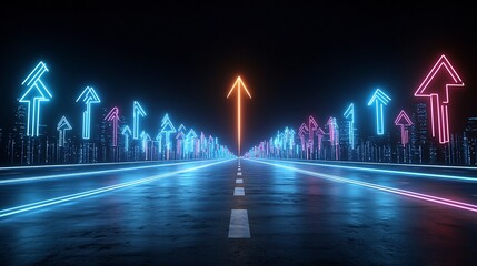 Aufkleber - Energetic and Vibrant Ascending Colorful Light Beams Streaking with Dynamic Power and Motion on a Dark and Sleek Background