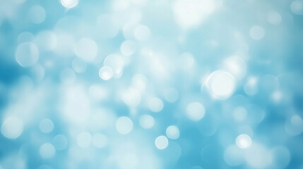 Soft blue bokeh background creates a tranquil and serene atmosphere for various uses