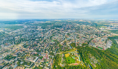 Wall Mural - Ryazan, Russia. Ryazan Kremlin. Panorama of the city. Aerial view