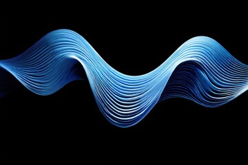 Poster - wavy lines fluidity creativity a less structured approach