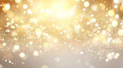 Poster - Captivating golden sparkles abstract background digital art soft focus aesthetic illumination concept for visual appeal