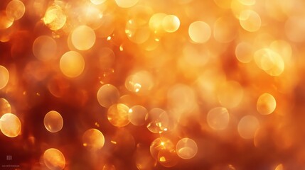 Poster - Glowing bokeh lights abstract photography warm color palette artistic environment close-up view creative concept for digital art