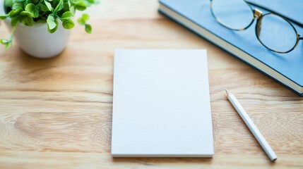 Poster - A close up shot of a business card with a minimalist logo design and contact information, reflecting a brand professional image.