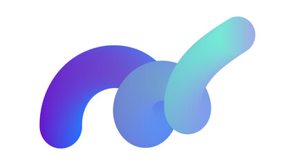 Aufkleber - Abstract trendy 3d wavy fluid background wallpaper. Colorful gradient color 3d fluid liquid wallpaper background. Abstract 3d landing page template. Website concept, flyer, brochure, banner background