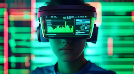 Futuristic VR Headset Data Analysis