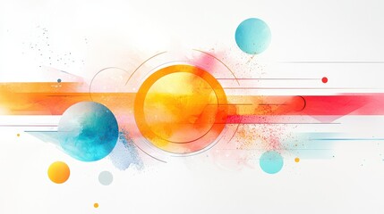Poster - A vibrant 2D and 3D mixed media collage blending abstract shapes, textures, and digital elements, illustrating the fusion of artistic styles in contemporary visual art.