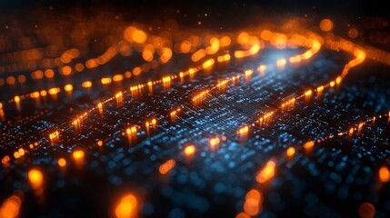 Poster - AI Driven Data Analysis for Targeted Marketing Campaigns with Glowing Connections and User Profiles