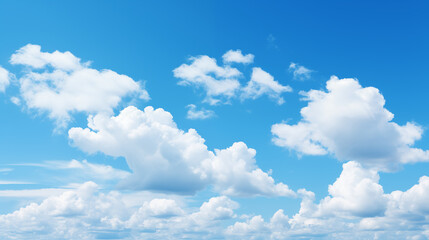 Wall Mural - sky background with tiny clouds. panorama sky background