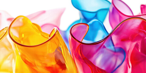 Poster - A colorful, abstract design made of glass