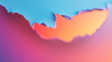 Poster - Vibrant color transition abstract artwork digital creation studio environment close-up viewpoint visual harmony for design inspiration
